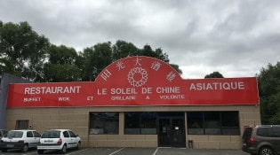 Soleil de Chine - La façade du restaurant
