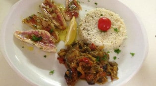 Snack du lac - Un plat