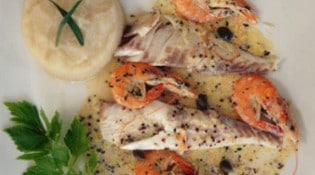 Le Gavroche - Un plat à base de fruits de mer 