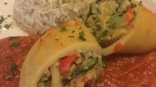 Brasserie Félix Faure - Encornets farcis sauce armoricaine et son riz basmati