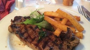 Chez Davia - Le steak, frites