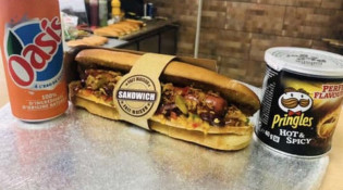 Le bon mood - Hot dog avec un boisson