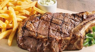 Buffalo Grill - Côte de bœuf et frites 