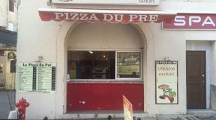 La Pizza du Pré - La façade du restaurant