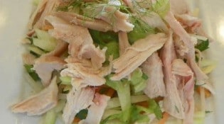 Sushi cristal - La salade poulet japonnaise