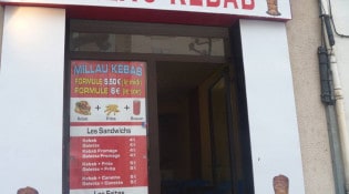 Millau kebab - La façade du restaurant 