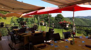 Au Relais de la Truyère - La terrasse