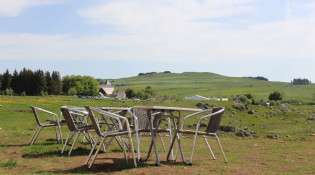 Le buron du Couderc - La terrasse