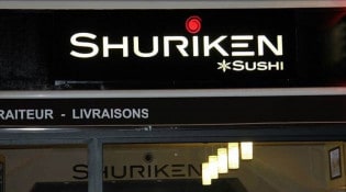 Shuriken Sushi - La façade du restaurant