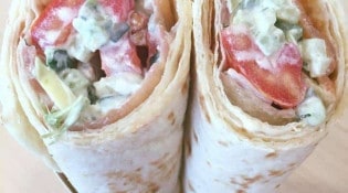 Green is Better - Wrap avocat saumon boursin