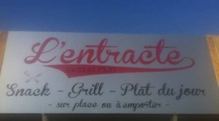 L'entracte - La façade du restaurant