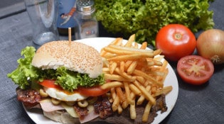 La Cantine Clesud - Hamburger frites 