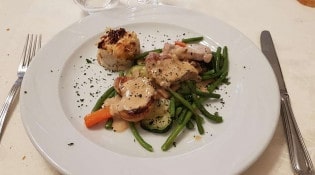 La Crémaillère - Le filet mignon aux petits légumes