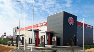 Burger King - La façade du restaurant