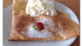 Les Bains des Fleurs - une crêpe