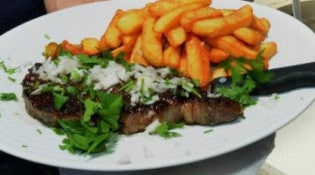 La Croix Du Sud - Une entrecôte et frites