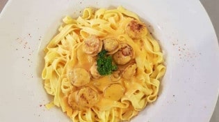 Chez mes mets cocotte - Des tagliatelles au chorizo