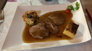 Auberge du Vieux Domaine - Filet mignon de porc miel et thym