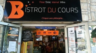 Bistrot du Cours - La façade du bistro bar 