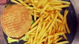 U Pili Pili - Assiette cheese burger frites
