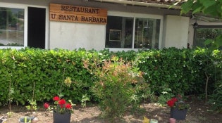 Santa Barbara - La façade du restaurant