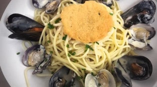 Bistrot des anges - Linguines aux palourdes et moules de diane