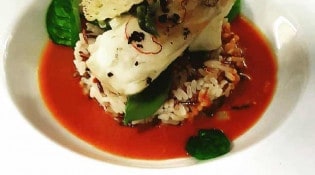 le restaurant de l'Hostellerie du Passeur - un autre plat