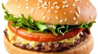 Au Snack Bleu - un burger