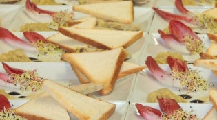 La Capitainerie - Des marbré de foie gras, et sa compotée d'oignons