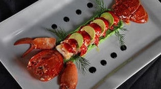 Auberge De La Gogoline - Un plat a base de fruit de mer