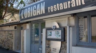 L'Origan et Squash Club Valence - La façade du restaurant
