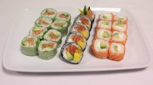 Hanotoky sushi - Le plateau chez nous