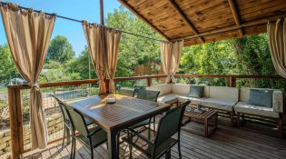 Gervanne Camping - La terrasse