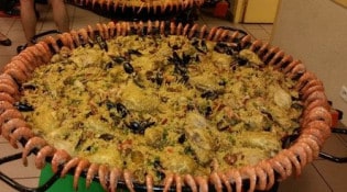 Fred paella - Une paella géante