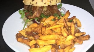 Le Times Square - Un burger, frites