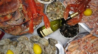 Le crabe tambour - Les plats des fruits de mer