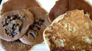 Simonnou Crêpes - Galettes fines aux pommes rappées ou pépites de chocolat-raisins secs