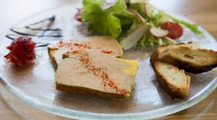 Les jardins de la livrée - Assiette de foie gras
