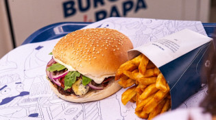 Les Burgers de Papa - Burger avec des frites