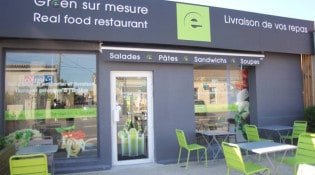 Green sur Mesure - La façade du restaurant