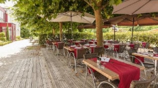 Domaine du pont de leyre -  la terrasse