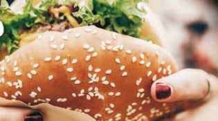 La Plage Café - Un burger