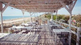Le Beach - la terrasse