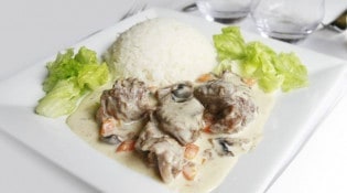 Le Palais - Blanquette de veau à l'ancienne riz basmati 