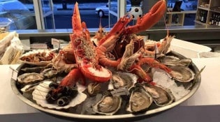 La Tetrade Côte Lac - Un plateau de fruits de mer 