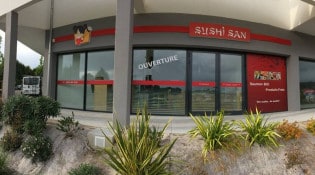 Sushi San - La façade du restaurant