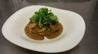 Gy suis Gy reste - Tarte fine marmelade de pomme,oignon et boudin blanc campagnard