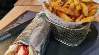 Naan&Foodies Tandoori - Wrap, frites