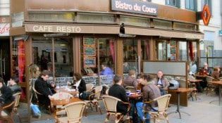 Bistro Du Cours - La façade du restaurant