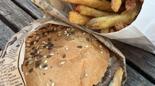 Food Labo - Burger avec des frites